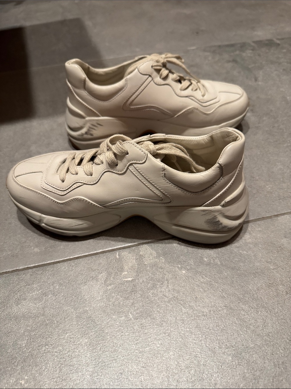 Gucci Rhyton Heart Chunky Sneakers size 36.5 - Picture 3 of 7